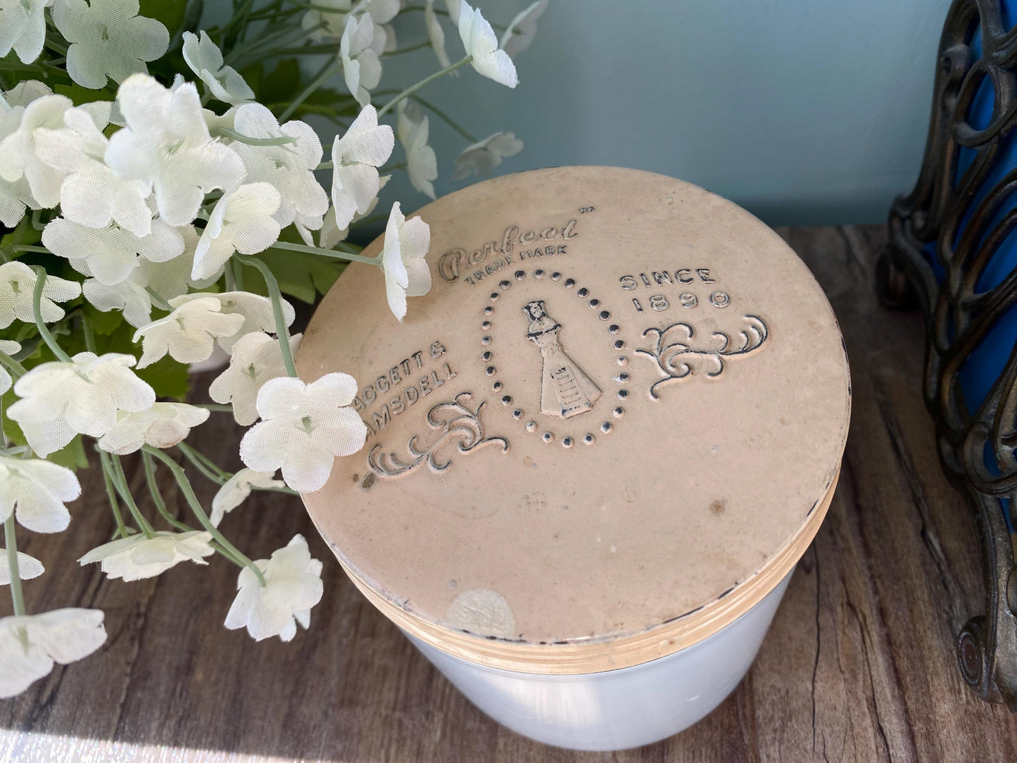 Vintage Cold Cream Jar at Duckwells