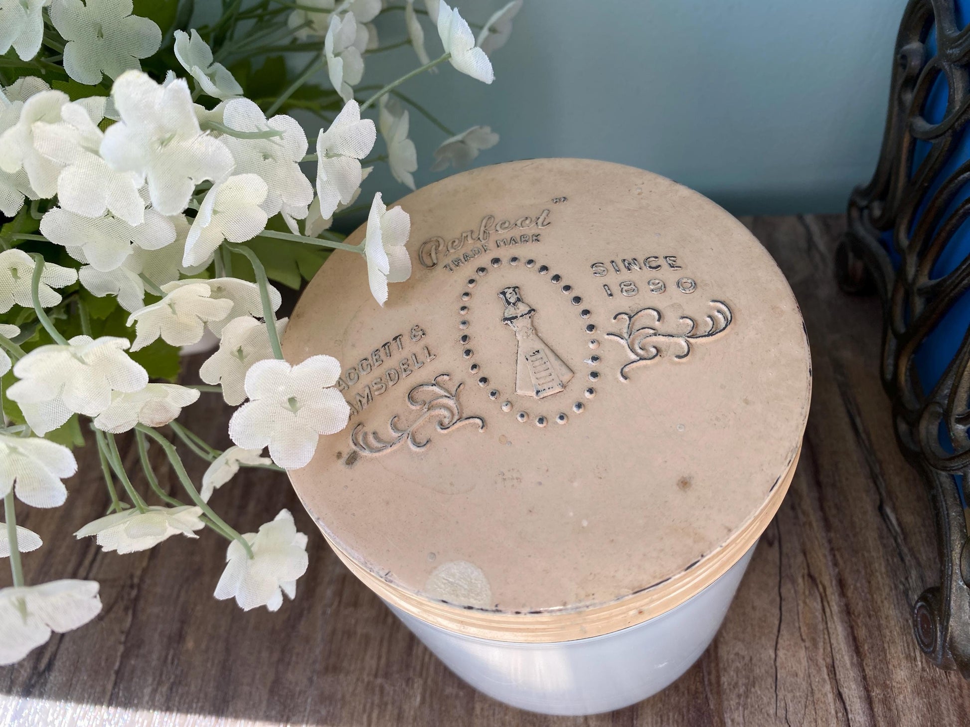 Vintage Cold Cream Jar at Duckwells