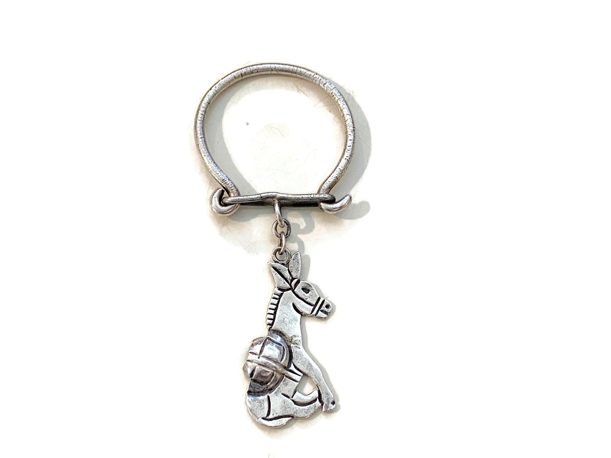 Midcentury Sterling Silver Taxco Key Ring at Duckwells