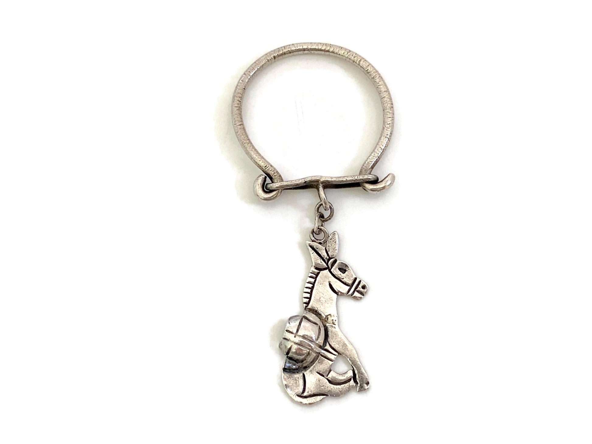 Midcentury Sterling Silver Taxco Key Ring at Duckwells
