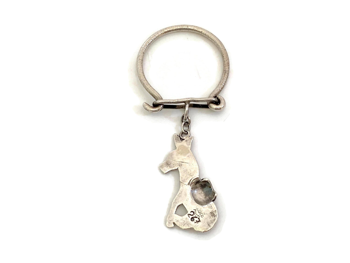 Midcentury Sterling Silver Taxco Key Ring at Duckwells