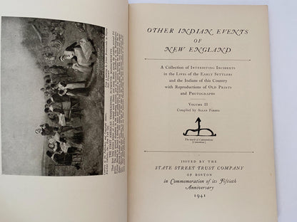 Vintage Book, Other Indian Events of New England, Vol II at Duckwells