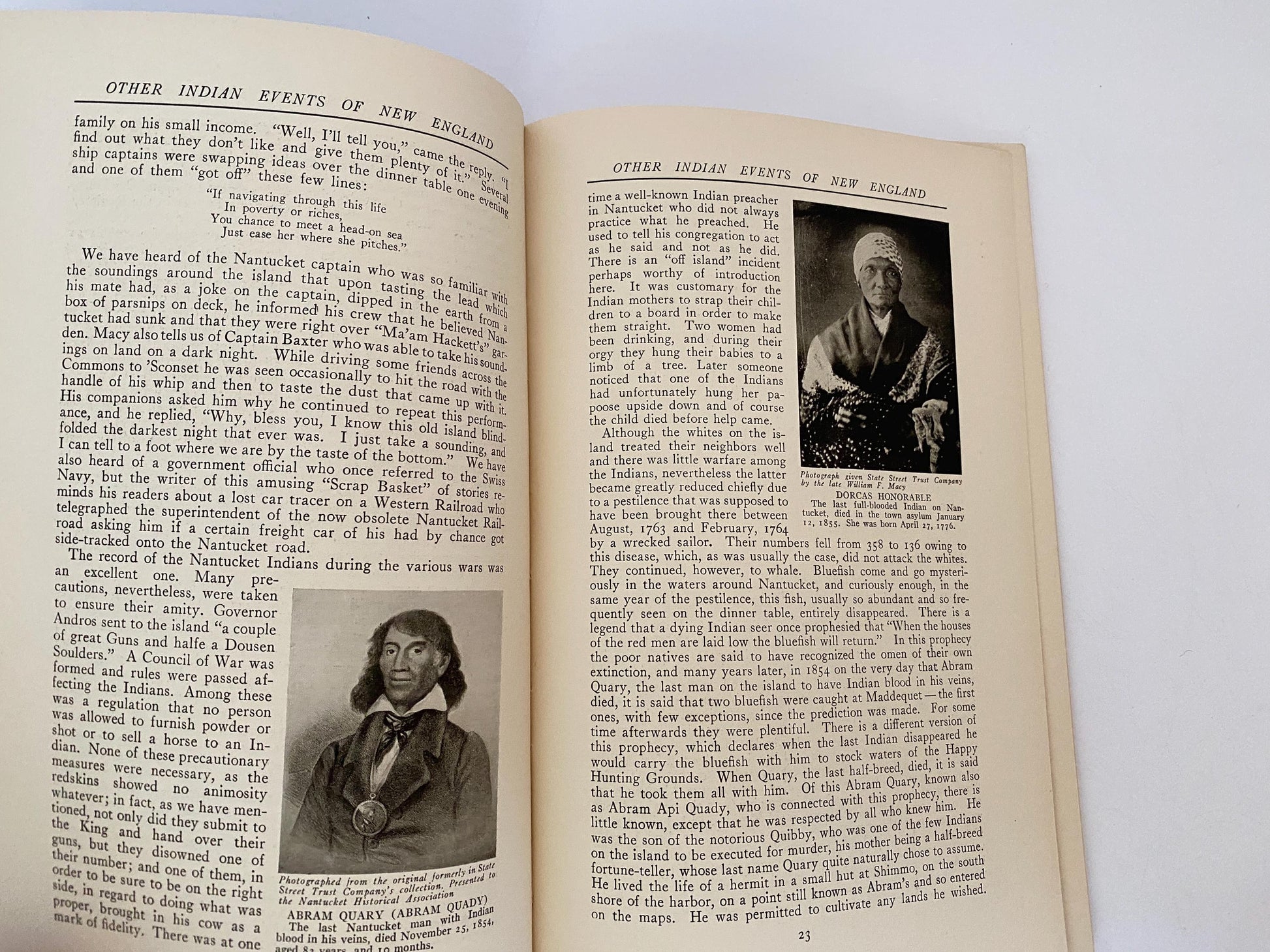 Vintage Book, Other Indian Events of New England, Vol II at Duckwells