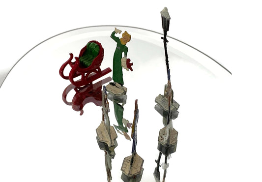 Antique German Miniature Figurines, Heinrichsen Hand Painted Collectibles at Duckwells