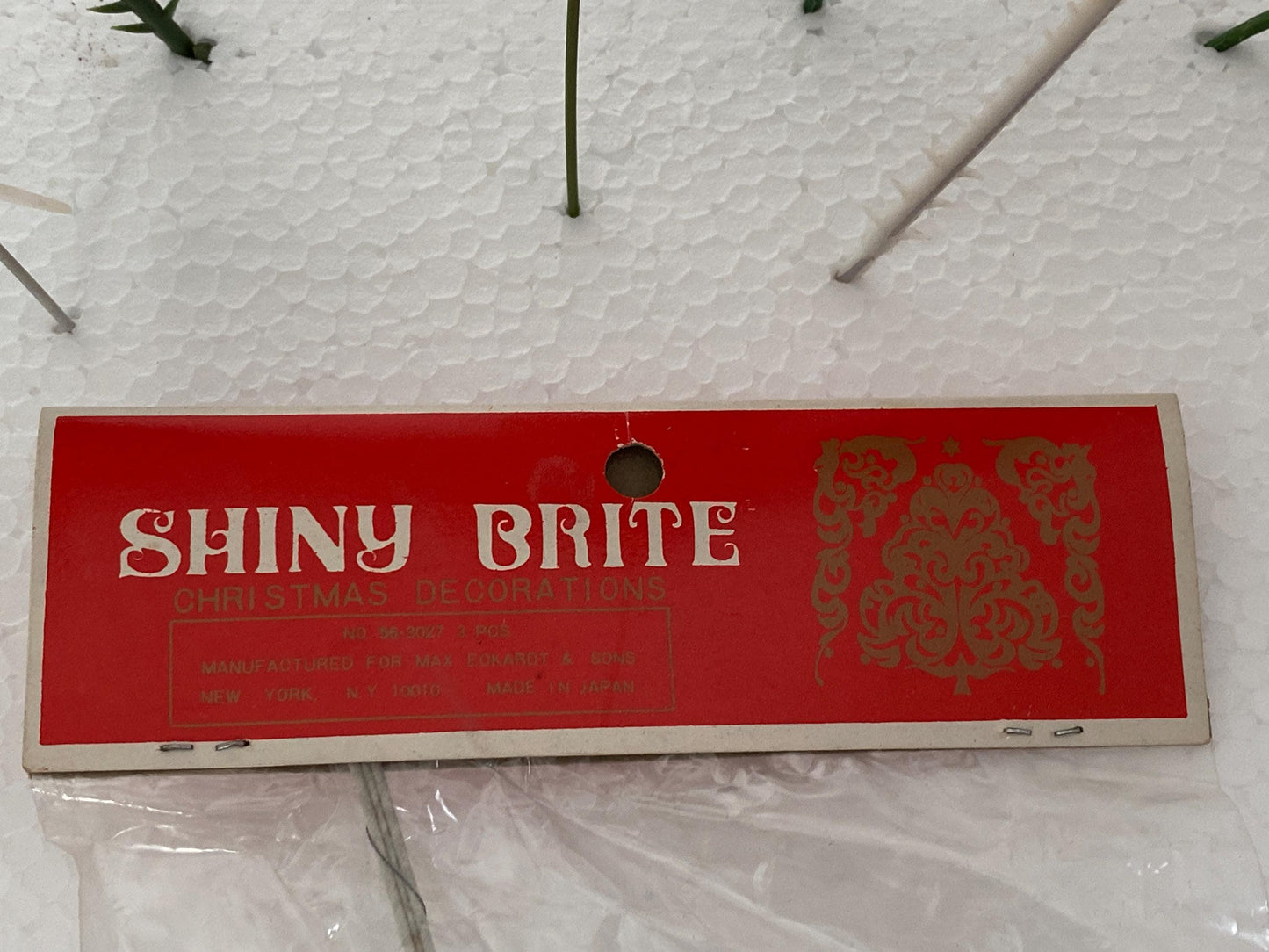 Vintage Christmas Floral Picks with Santas and Shiny Brite Angels at Duckwells