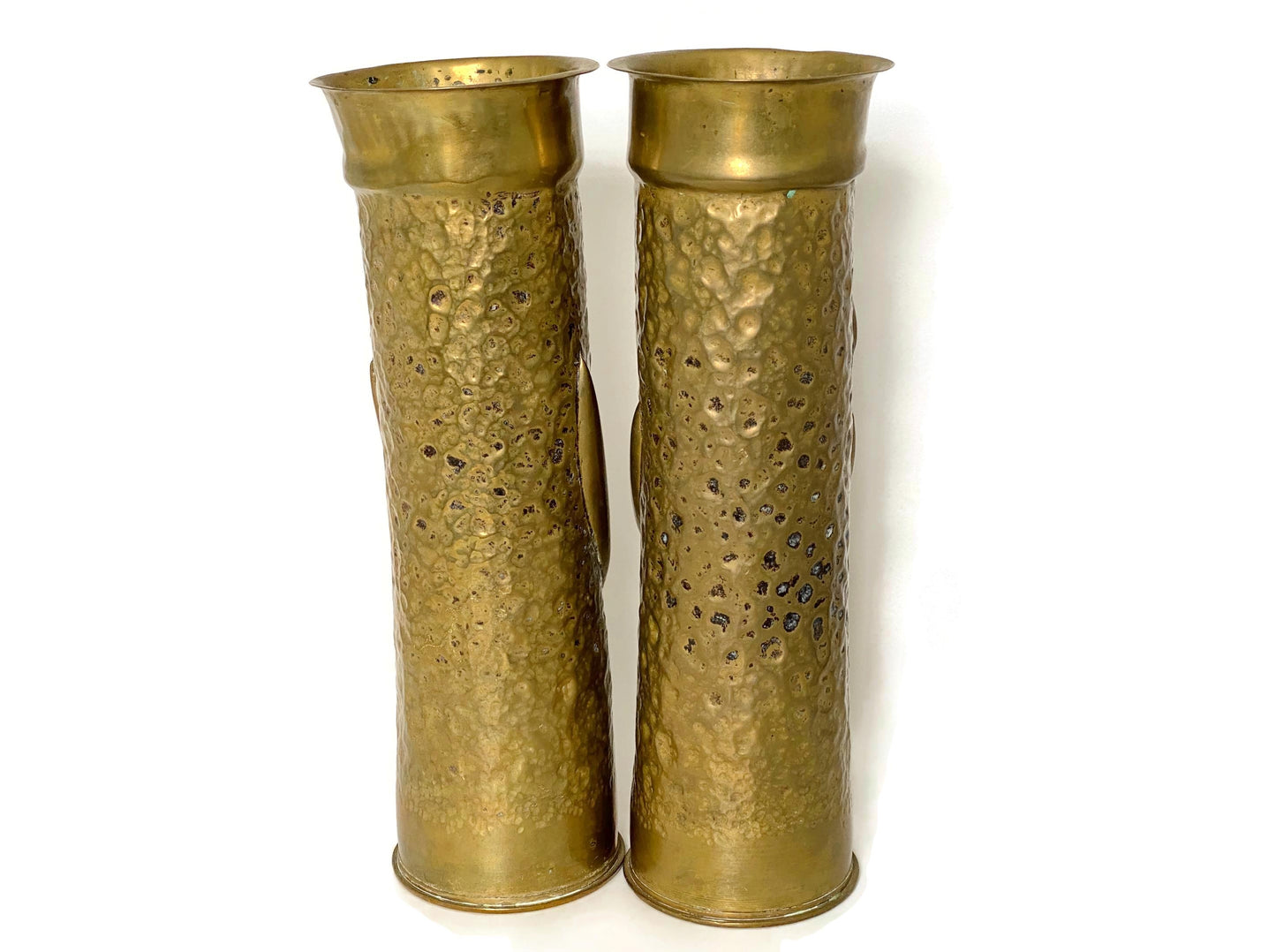 Antique WW 1 French Trench Art Vases at Duckwells