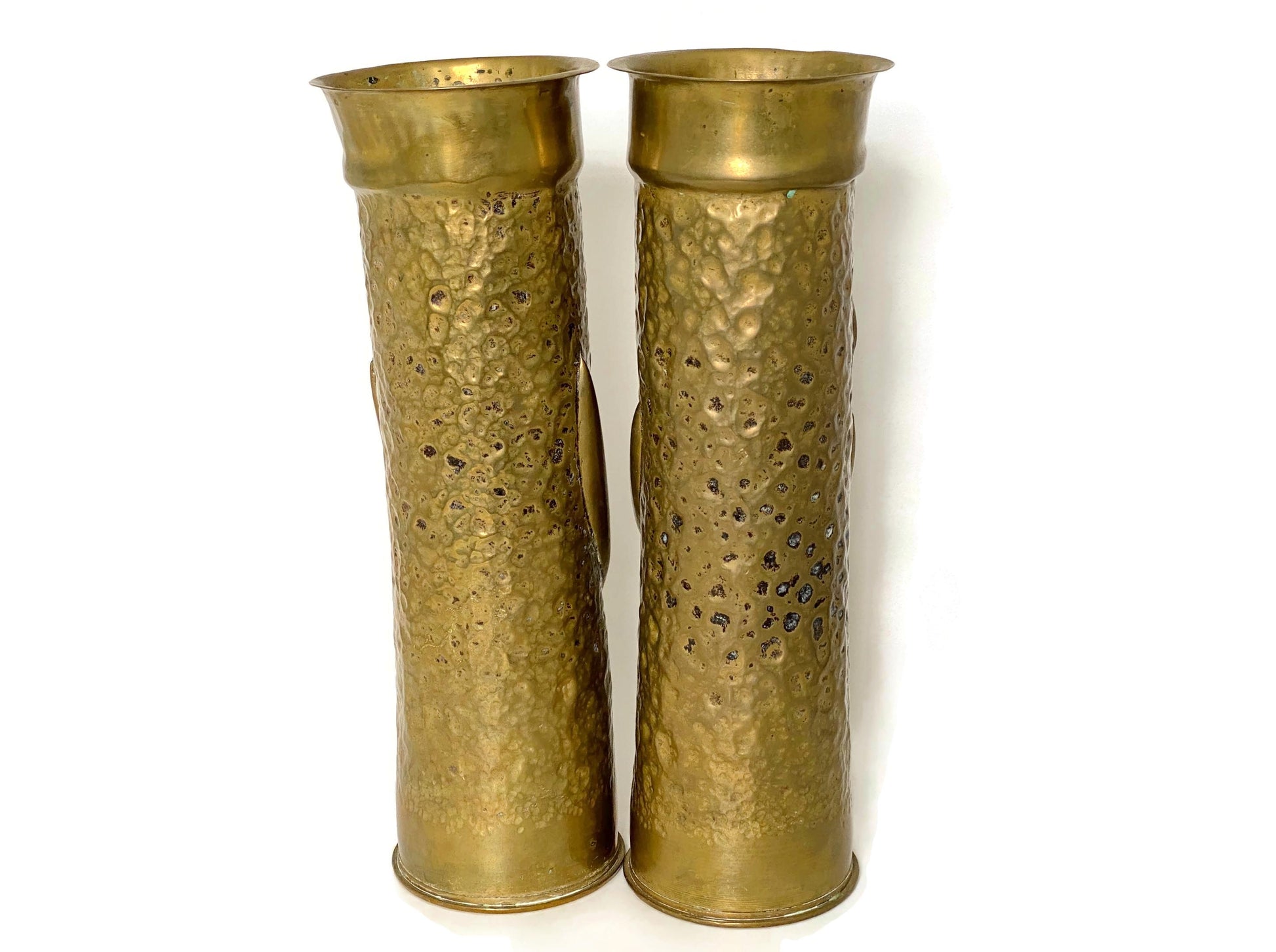 Antique WW 1 French Trench Art Vases at Duckwells