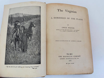 Antique Book The Virginian by Owen Wister at Duckwells