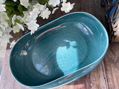 Mid Century Modern Russel Wright Dish in Seafoam at Duckwells