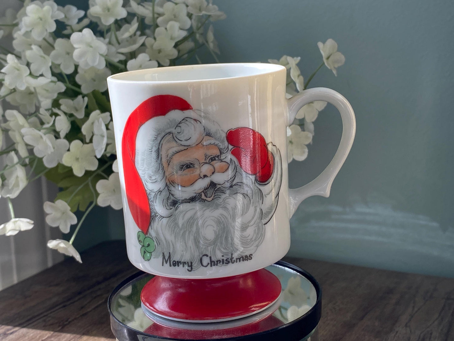 Midcentury Lefton Christmas Mug at Duckwells