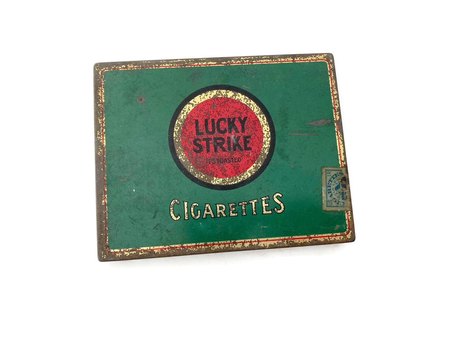Antique Lucky Strike Tobacco Cigarette Tin at Duckwells