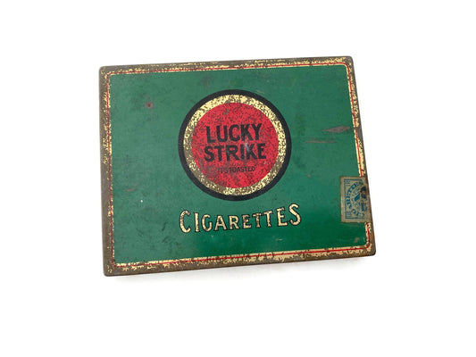 Antique Lucky Strike Tobacco Cigarette Tin at Duckwells