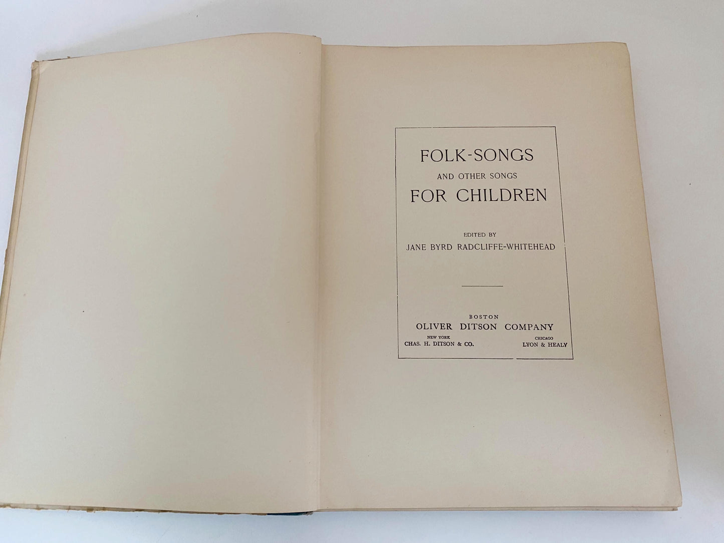 Antique Folk Songs for Children Book; 1903 at Duckwells