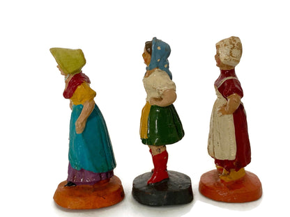 Vintage German Elastolin Putz Figurines at Duckwells