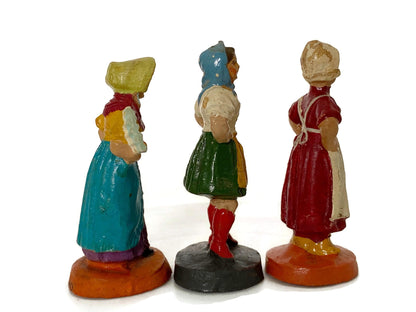 Vintage German Elastolin Putz Figurines at Duckwells