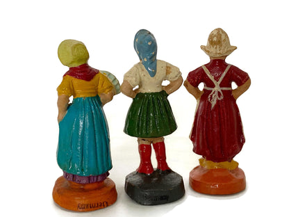 Vintage German Elastolin Putz Figurines at Duckwells