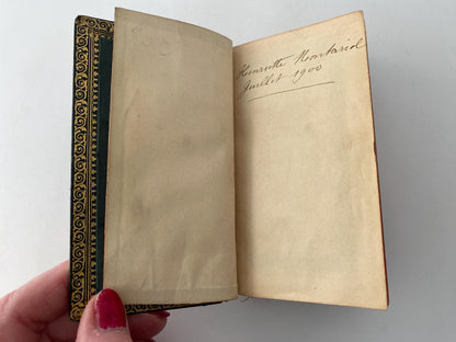 Antique French Book, Imitation de Jesus Christ, Pocket Devotional at Duckwells