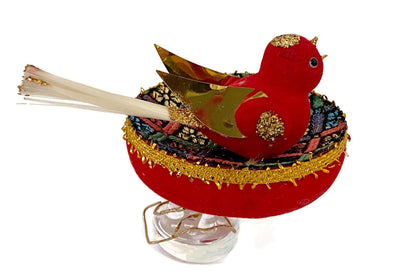 Vintage Bird on a Nest Christmas Ornament at Duckwells