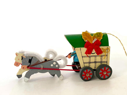 Vintage Wood Christmas Ornaments at Duckwells