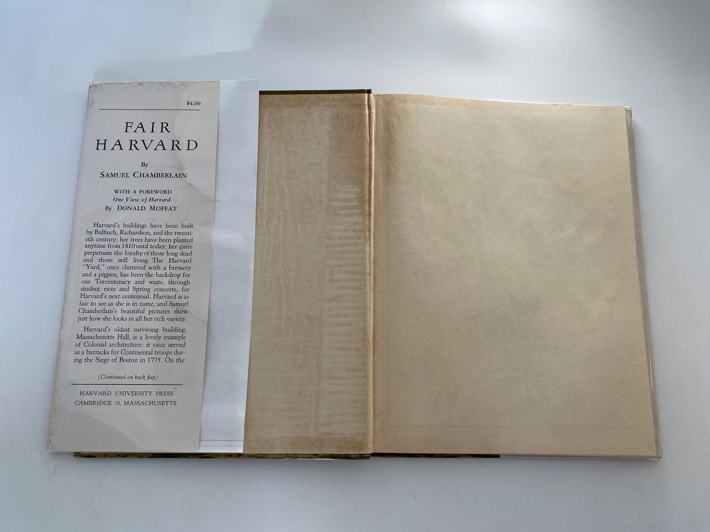 Vintage Book, Fair Harvard, Photographs by Samuel Chamberlain at Duckwells