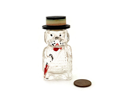 Vintage Glass Dog Figural Cologne Bottle at Duckwells