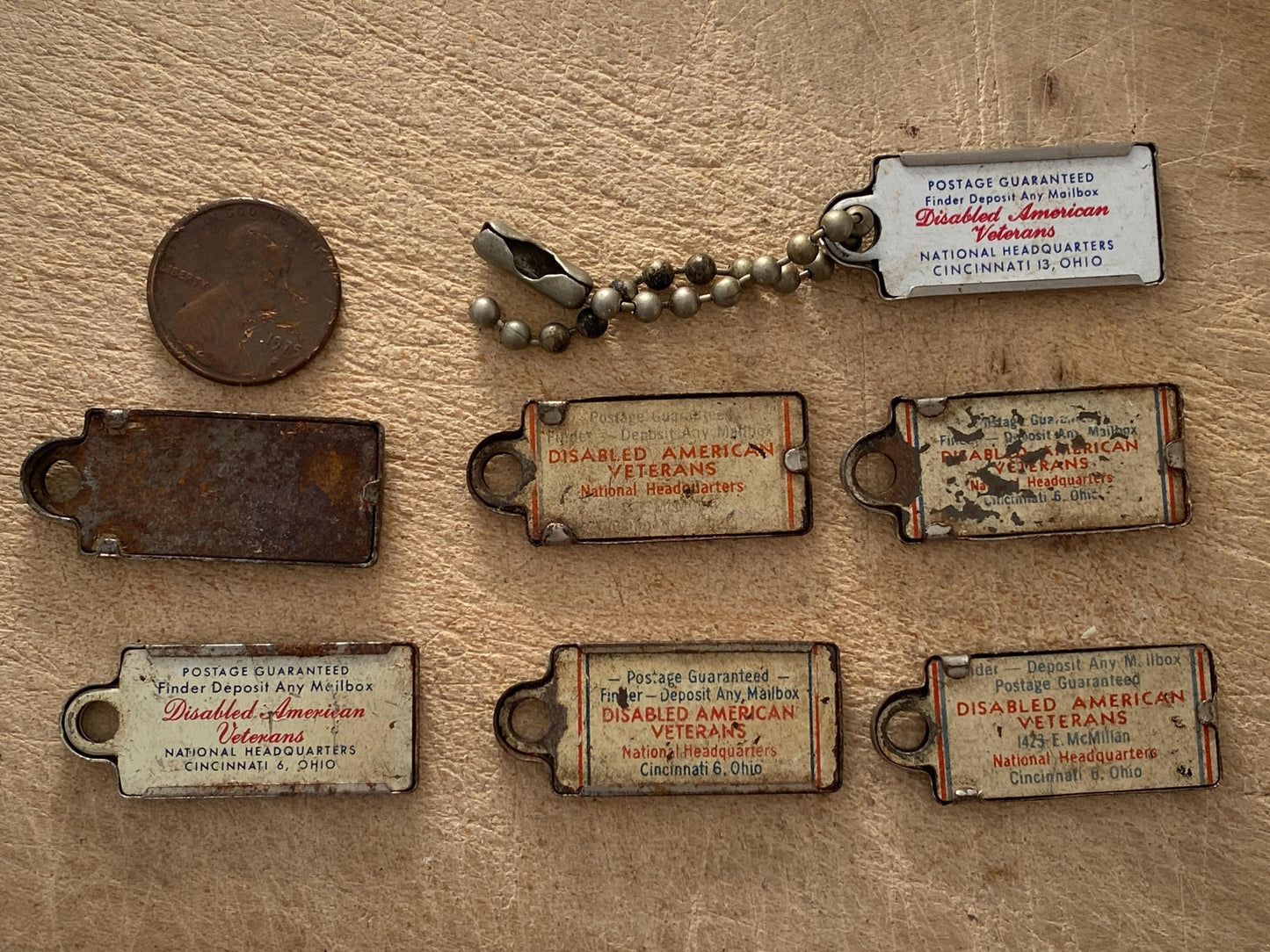 Vintage Mini Licenses Plates at Duckwells