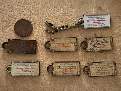 Vintage Mini Licenses Plates at Duckwells