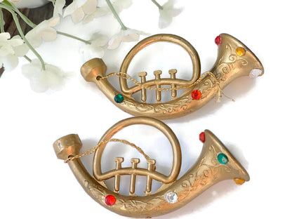 Vintage Trumpet Christmas Ornaments at Duckwells
