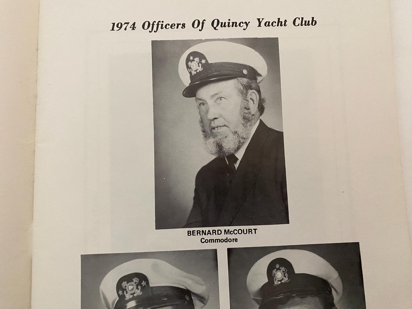 Vintage Quincy Yacht Club 19774 Anniversary Book at Duckwells