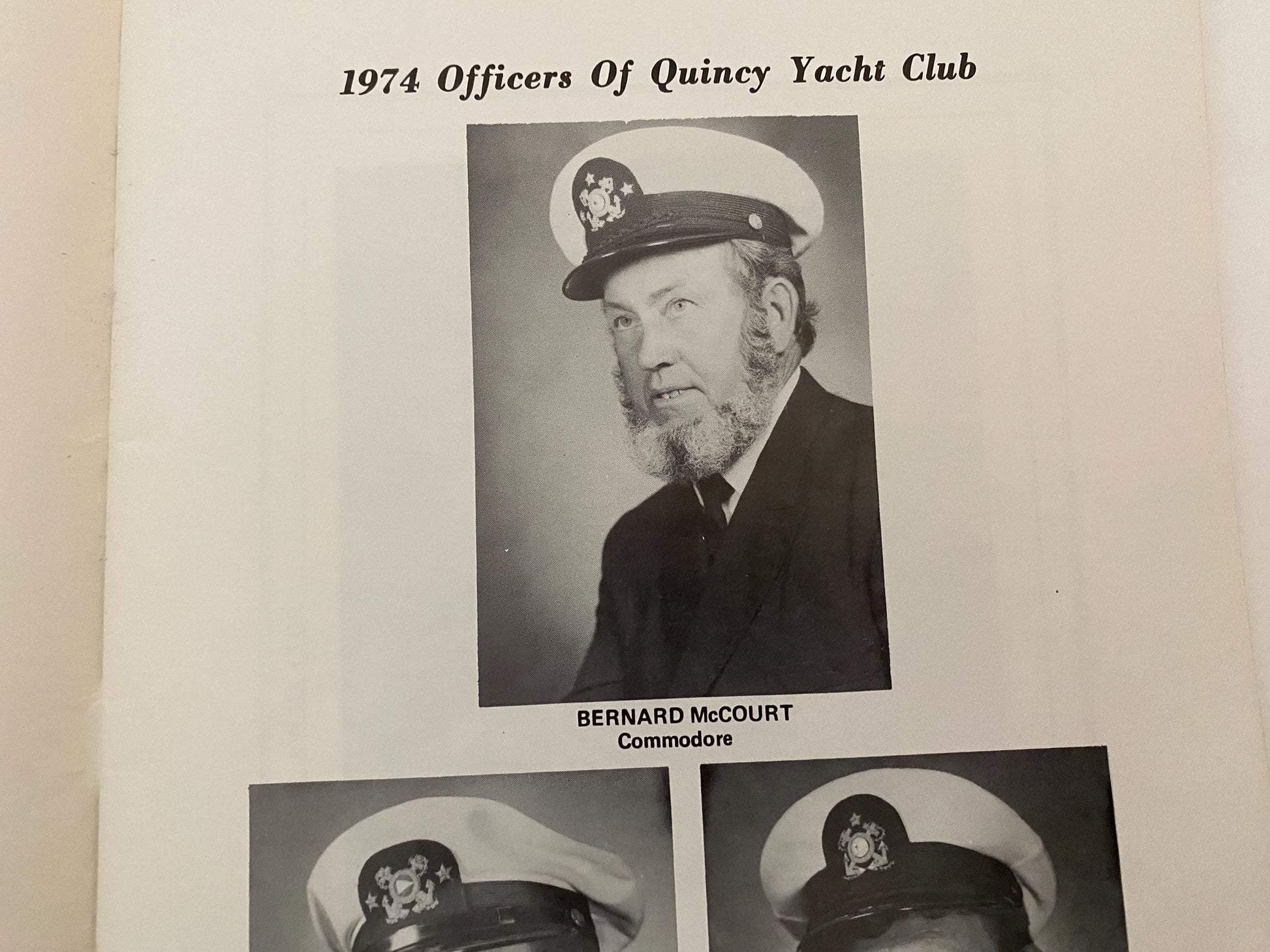 Vintage Quincy Yacht Club 19774 Anniversary Book at Duckwells