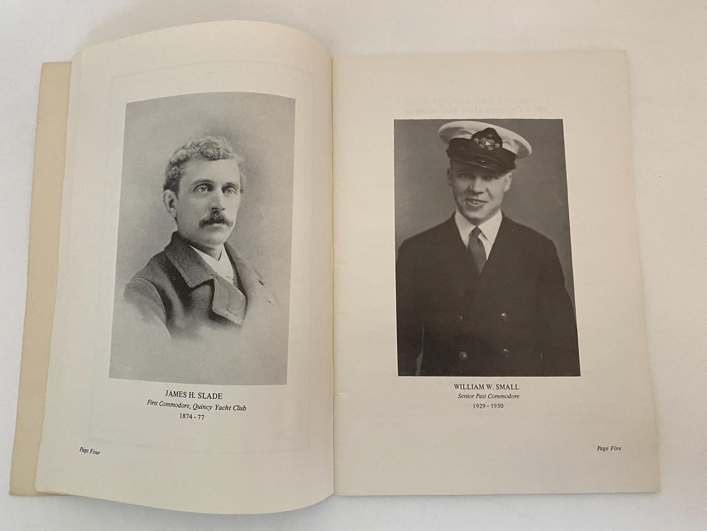 Vintage Quincy Yacht Club 19774 Anniversary Book at Duckwells