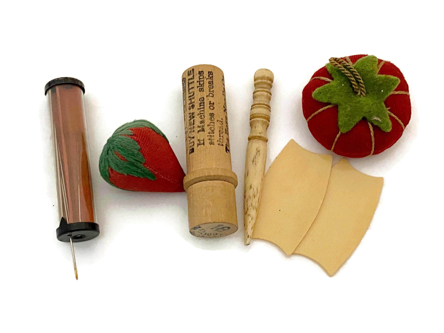 Vintage Sewing Notion, Pin Cushions and Thread Holders at Duckwells