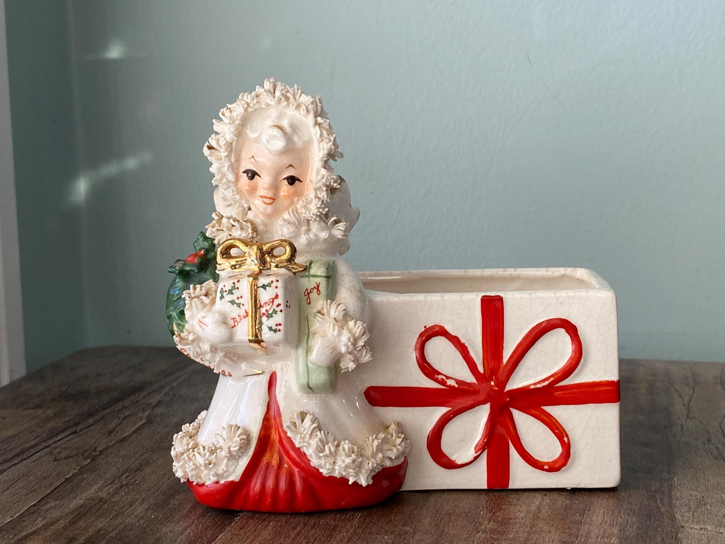 Midcentury Christmas Angel Planter by Napco at Duckwells