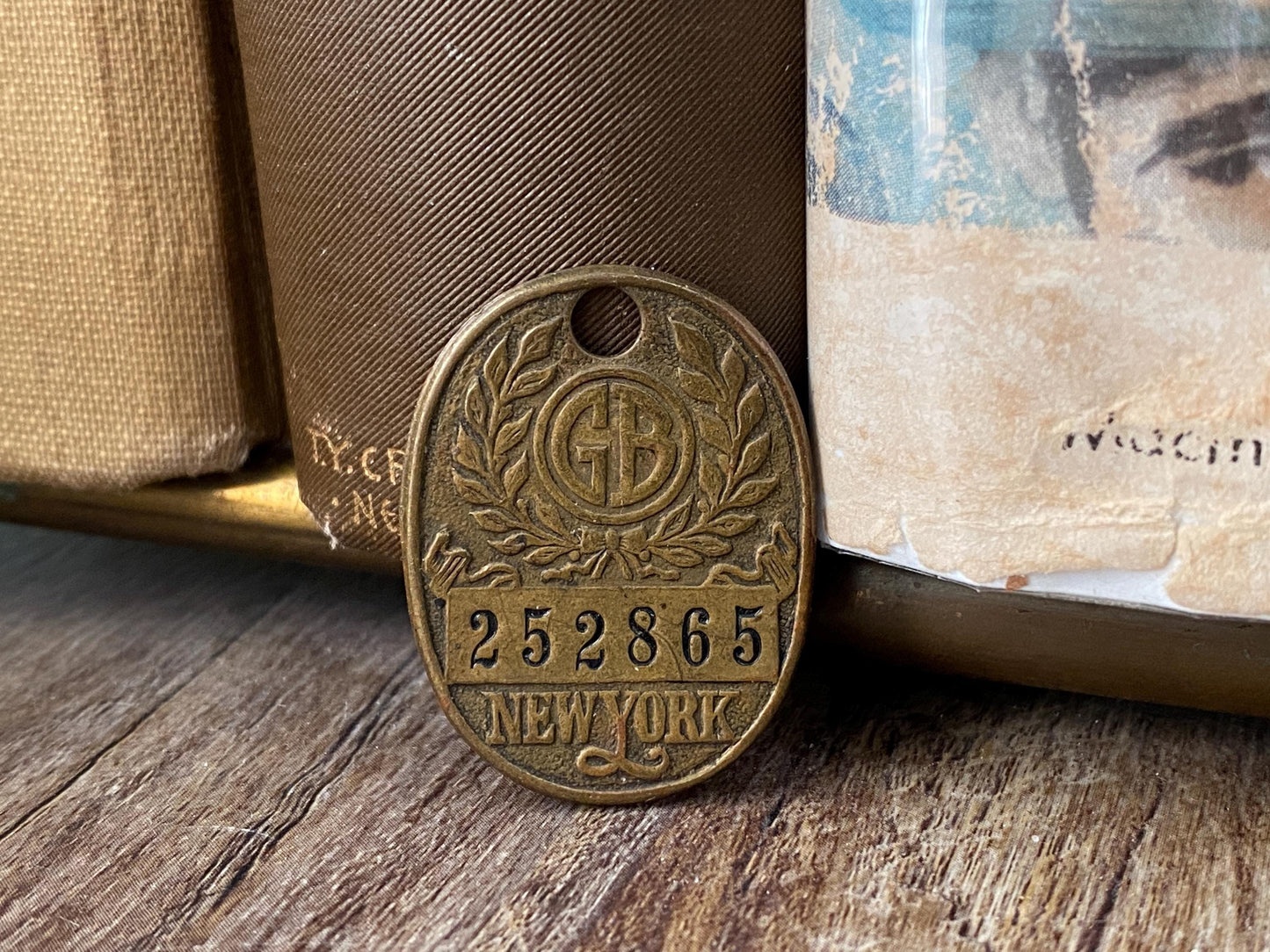 Vintage Brass Charge Coin from Gimbels New York at Duckwells