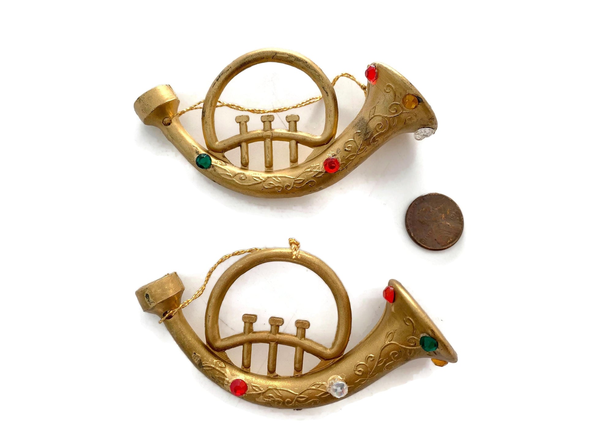 Vintage Trumpet Christmas Ornaments at Duckwells