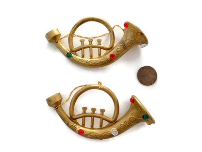 Vintage Trumpet Christmas Ornaments at Duckwells