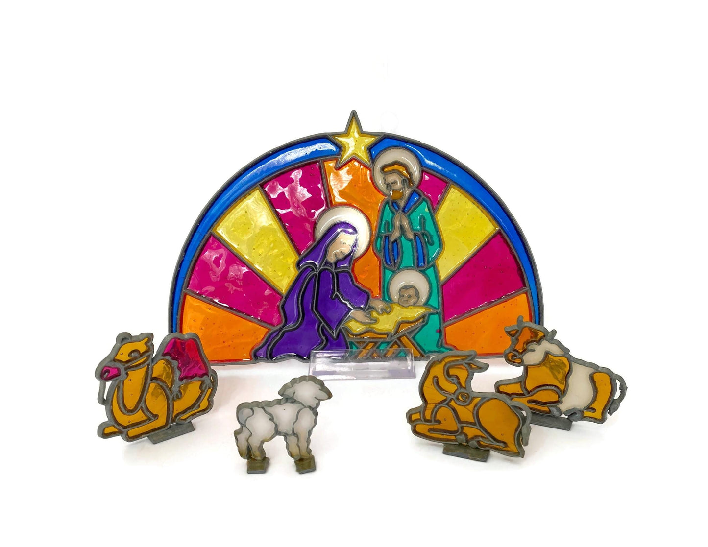 Vintage Suncatcher Nativity Scene at Duckwells