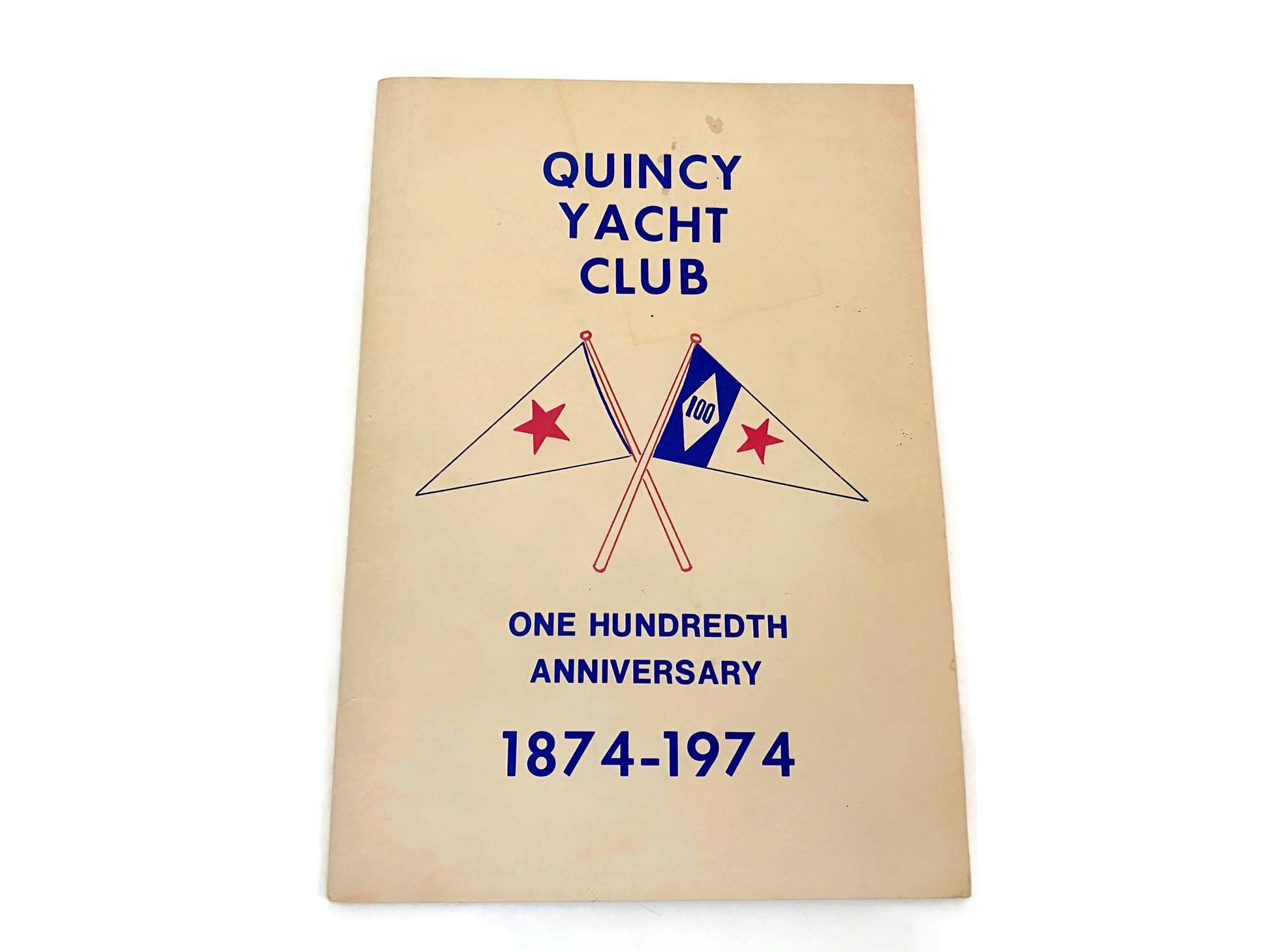 Vintage Quincy Yacht Club 19774 Anniversary Book at Duckwells