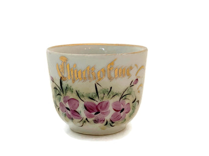 Antique Tiny Cup Porcelain Remember Me at Duckwells