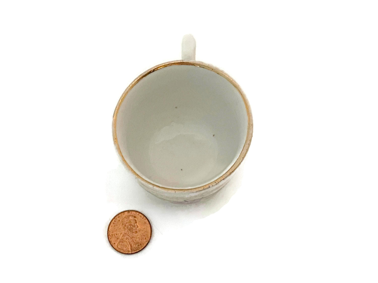 Antique Tiny Cup Porcelain Remember Me at Duckwells