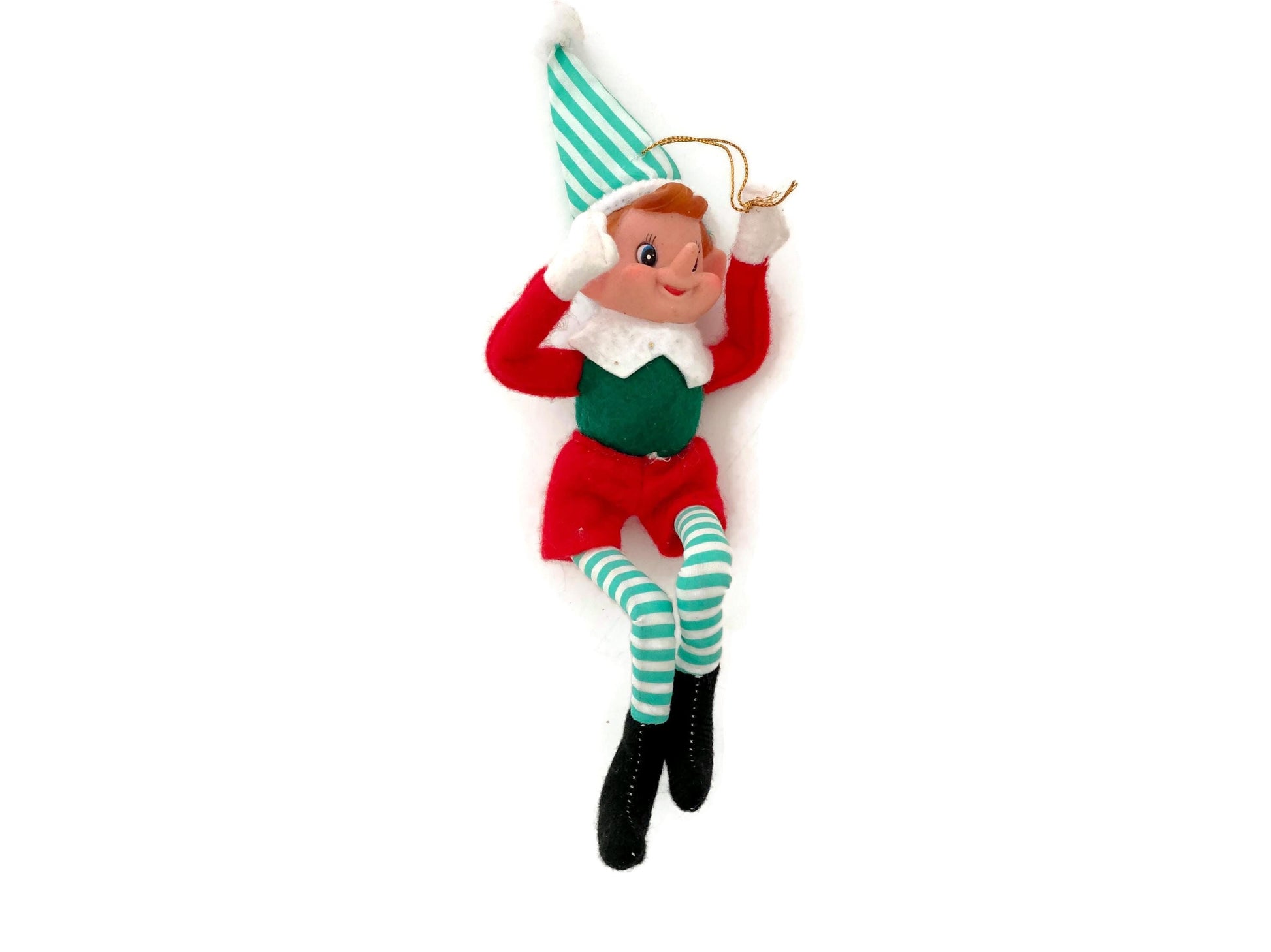 Midcentury Christmas Elf Ornament at Duckwells