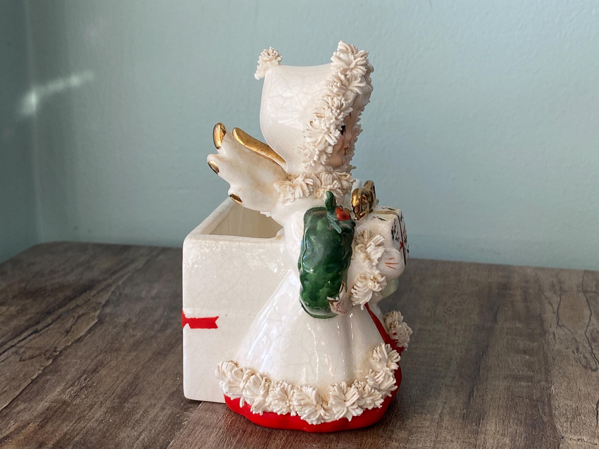 Midcentury Christmas Angel Planter by Napco at Duckwells