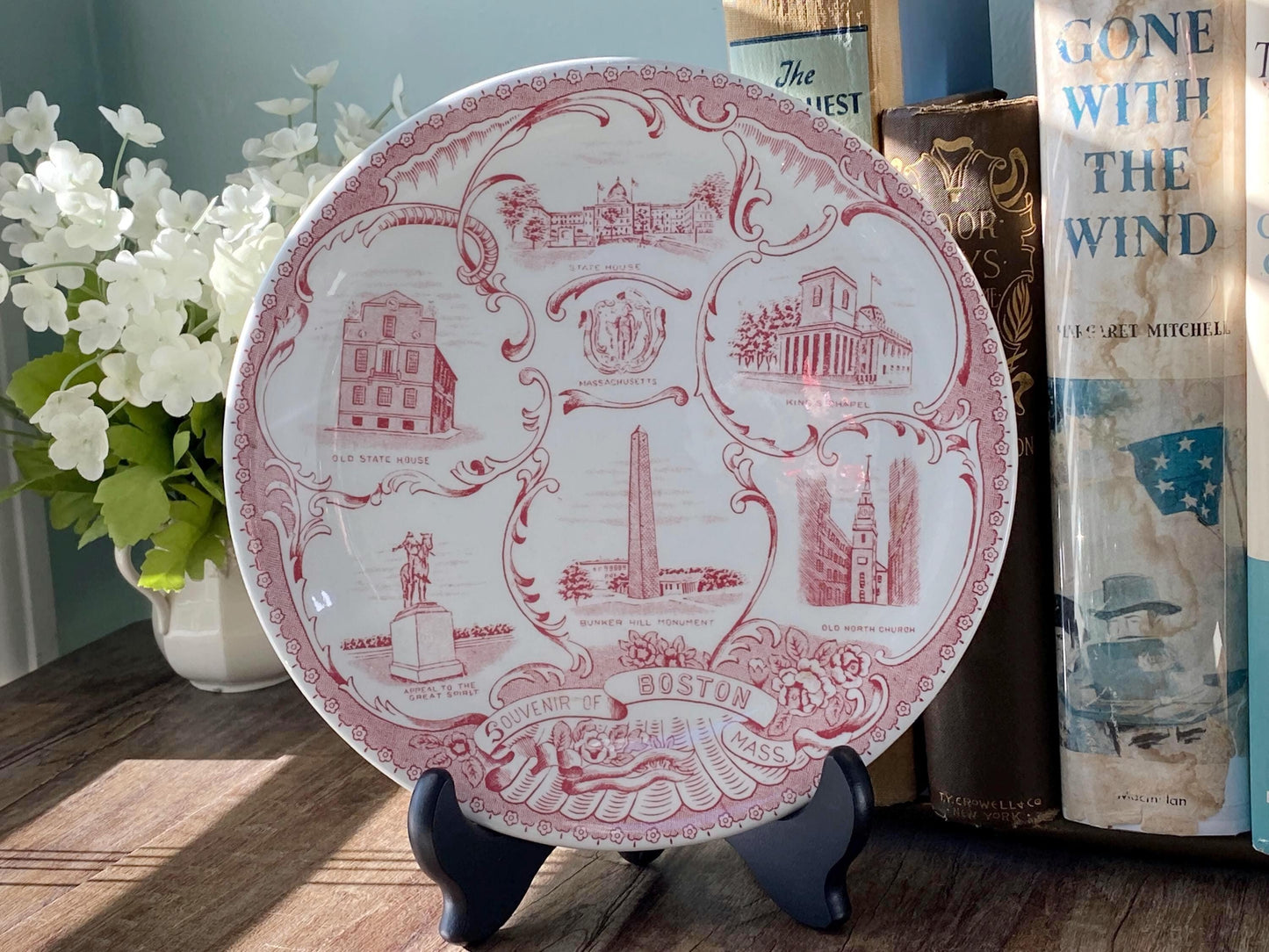 Antique Boston Massachusetts Souvenir Plate at Duckwells