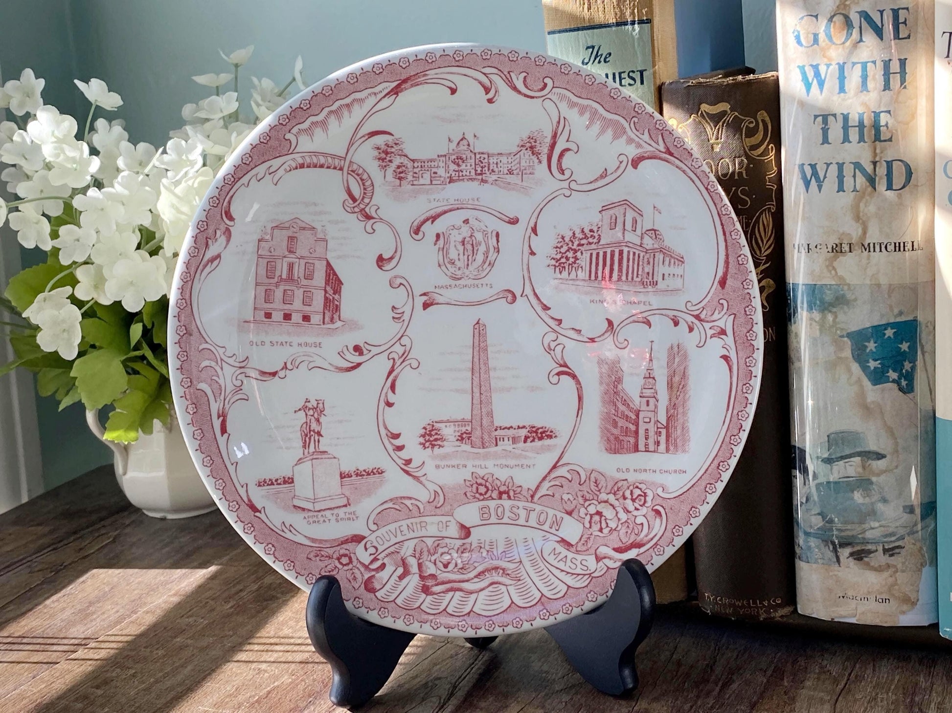 Antique Boston Massachusetts Souvenir Plate at Duckwells