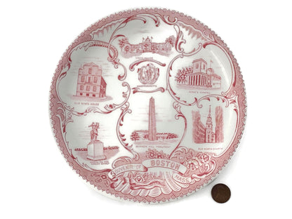 Antique Boston Massachusetts Souvenir Plate at Duckwells