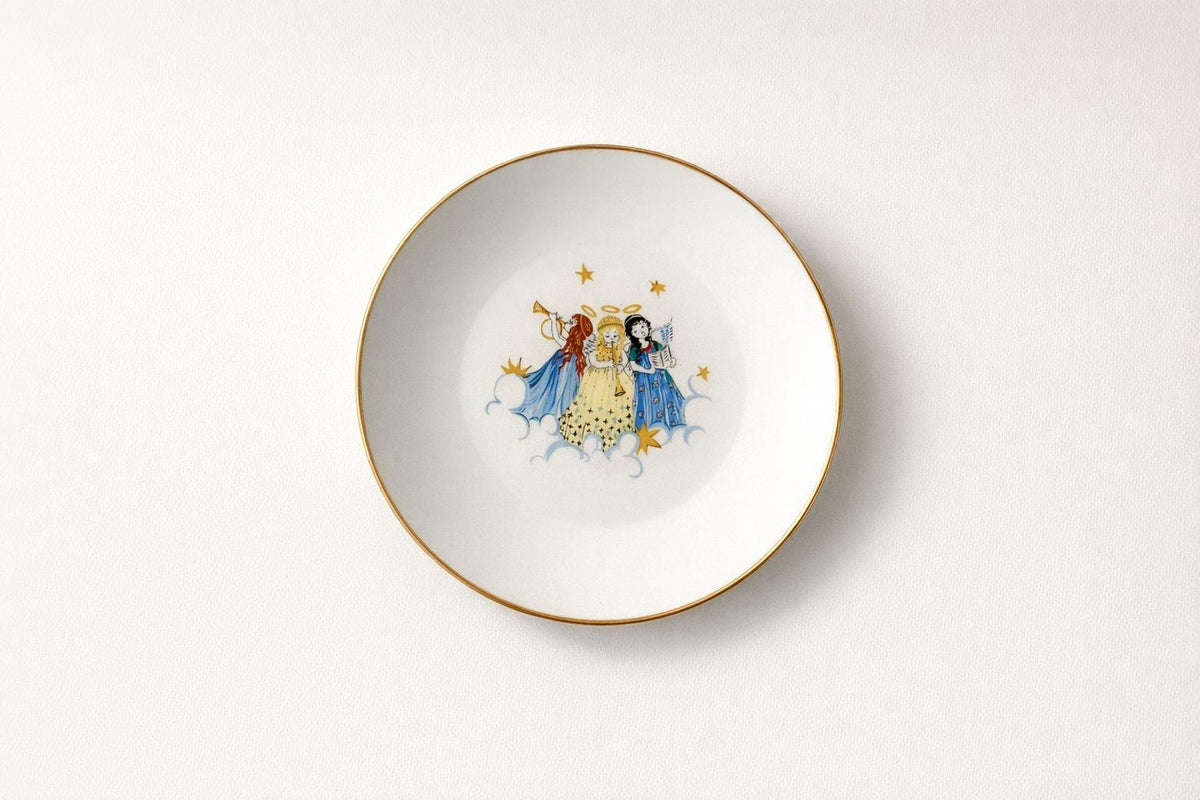 Vintage Christmas Angels German Porcelain Plate at Duckwells