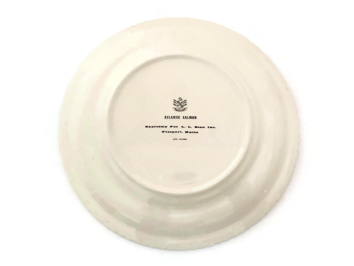 Vintage LL Bean Plate, Atlantic Salmon by Delano Studios at Duckwells