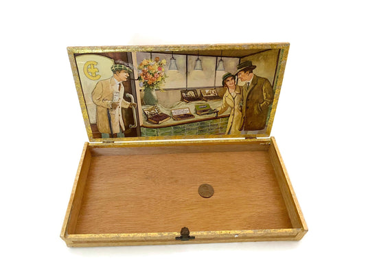 Vintage West German Wood Box