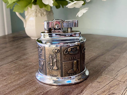 Midcentury Table Lighter with Telephone History at Duckwells