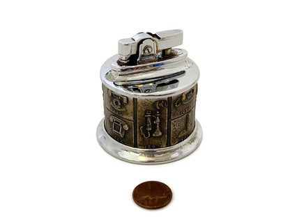 Midcentury Table Lighter with Telephone History at Duckwells
